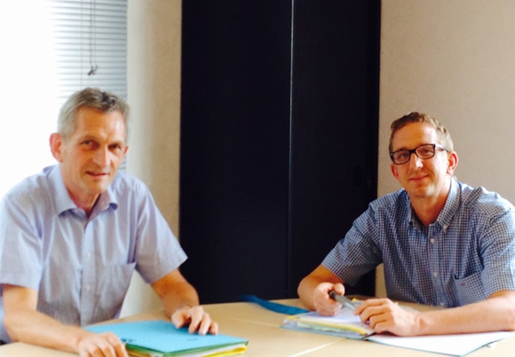 Gaël Dufourt et Damien Erard, associés du cabinet ECC à Vesoul