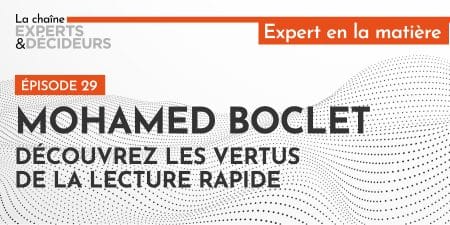 Mohamed Boclet : les vertus de la lecture rapide
